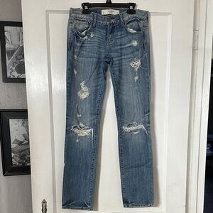 Abercrombie Distressed Blue Jeans